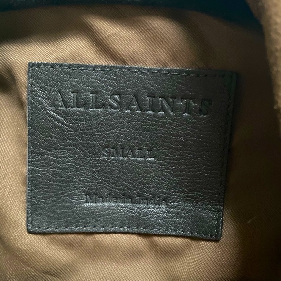 Allsaints Suede Men’s Leather Jacket - Picture 4 of 8